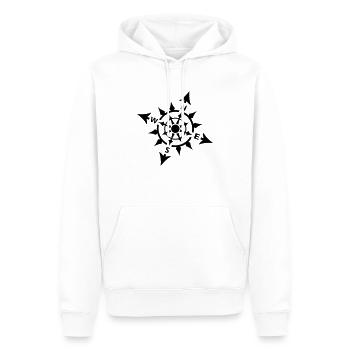 Nautik-Kompass - Männer Premium Bio Hoodie - Weiß - Vorne - Nico (187cm)