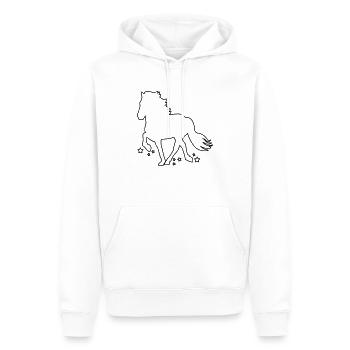 Tölter outline Stern - Männer Premium Bio Hoodie - Weiß - Vorne - Nico (187cm)