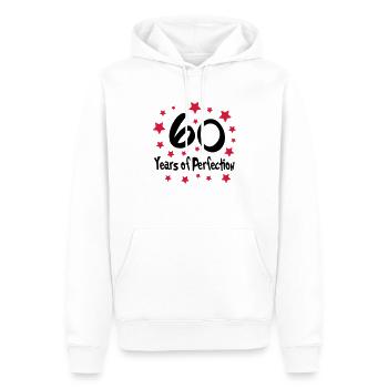 perfection_60 - Sweat à capuche Premium bio Homme - blanc - Devant - Nico (187cm)