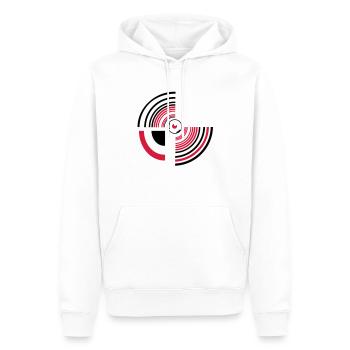 circle - Männer Premium Bio Hoodie - Weiß - Vorne - Nico (187cm)
