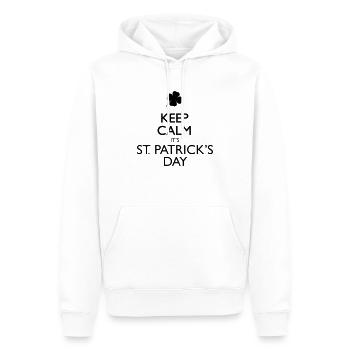 It's St. Patricks Day - Sweat à capuche Premium bio Homme - blanc - Devant - Nico (187cm)