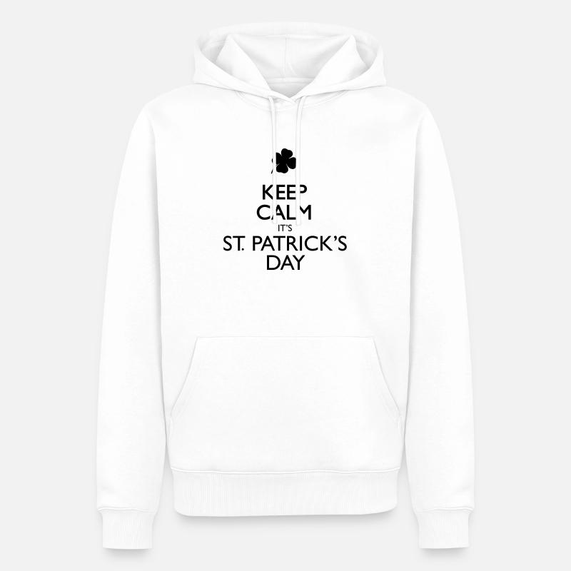 It's St. Patricks Day - Sweat à capuche Premium bio Homme - blanc