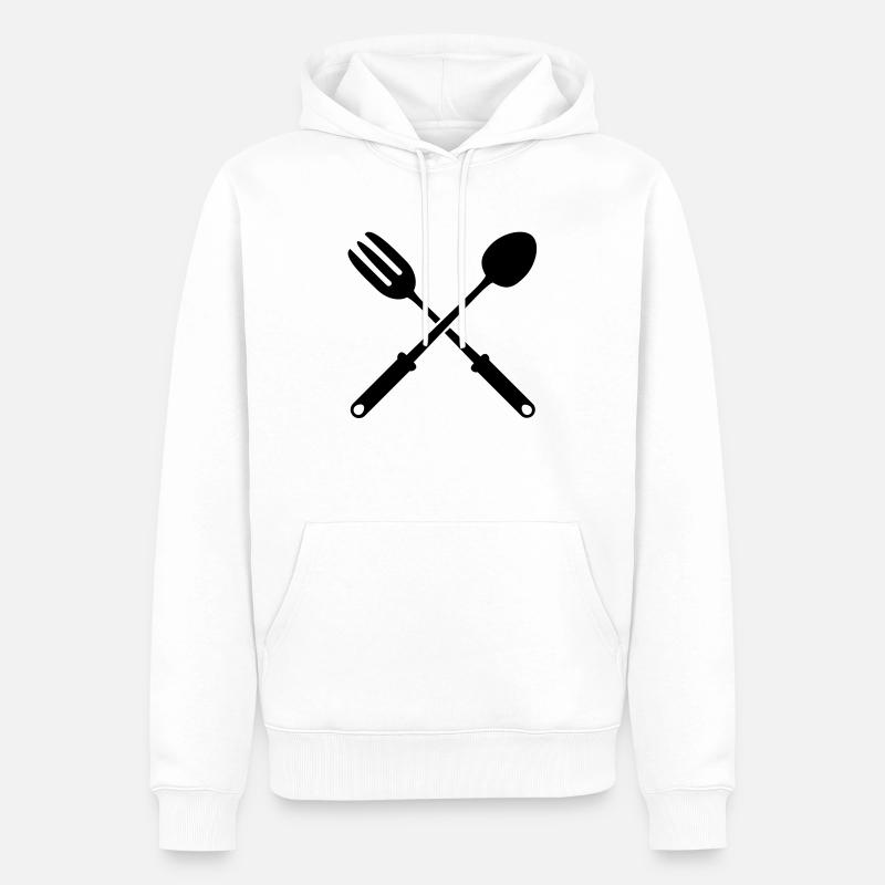 kochen__f1 - Männer Premium Bio Hoodie - Weiß