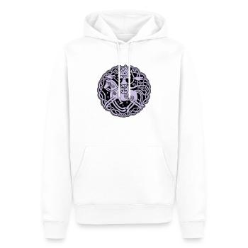 Odin auf Sleipnir mit Hugin und Munin 2C - Männer Premium Bio Hoodie - Weiß - Vorne - Nico (187cm)