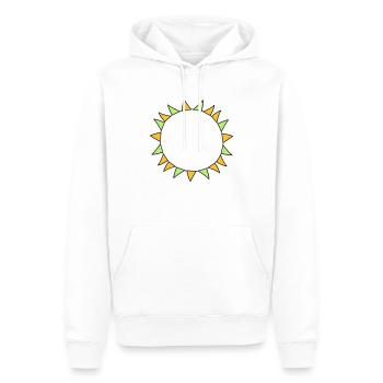 colorful garland circle ring round frame party dekora - Men’s Premium Organic Hoodie - white - Front - Nico (187cm)