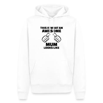 Mutter - Männer Premium Bio Hoodie - Weiß - Vorne - Nico (187cm)