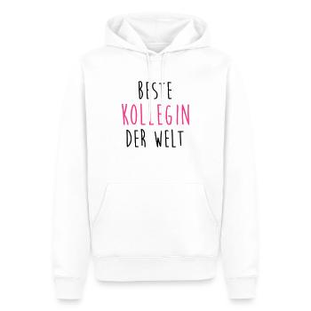 Kollege Kollegin Kollegen Arbeit Büro Arbeiter - Männer Premium Bio Hoodie - Weiß - Vorne - Nico (187cm)