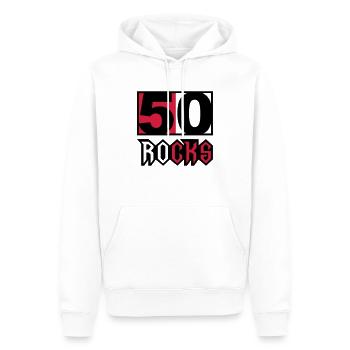 Birthday 50 Rocks Geburtstag Fun - Männer Premium Bio Hoodie - Weiß - Vorne - Nico (187cm)