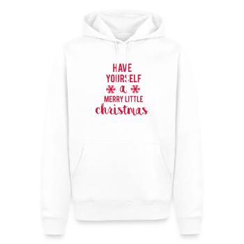 Merry Little Christmas - Männer Premium Bio Hoodie - Weiß - Vorne - Nico (187cm)