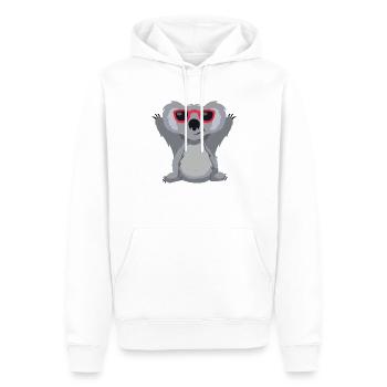 Koala avec lunettes fun mignons animales lunettes - Sweat à capuche Premium bio Homme - blanc - Devant - Nico (187cm)