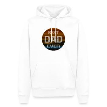 Bester Vater aller Zeiten - Männer Premium Bio Hoodie - Weiß - Vorne - Nico (187cm)