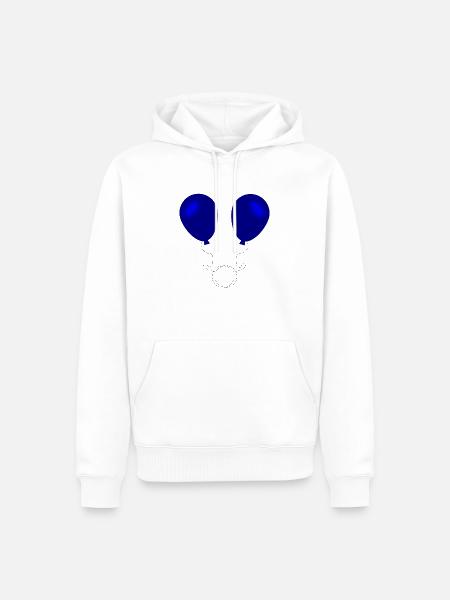 Lufballons Hoffnung - Männer Premium Bio Hoodie - Weiß