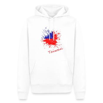 Taiwan Vintage - Männer Premium Bio Hoodie - Weiß - Vorne - Nico (187cm)