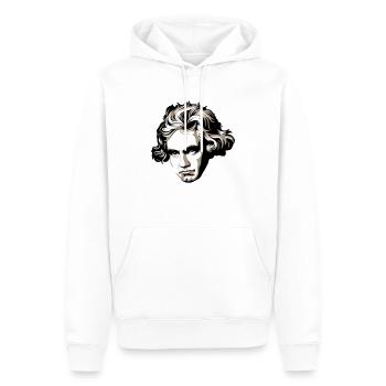 Ludwig van Beethoven - Männer Premium Bio Hoodie - Weiß - Vorne - Nico (187cm)