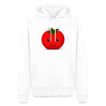 Tomaten Comic Tomate süß Cartoon 2 - Männer Premium Bio Hoodie - Weiß - Vorne - Nico (187cm)