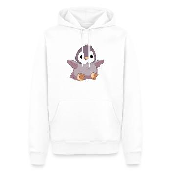 Kleiner süßer glücklicher Pinguin - Männer Premium Bio Hoodie - Weiß - Vorne - Nico (187cm)