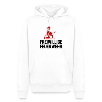 feuerwehr freiwillige - Männer Premium Bio Hoodie - Weiß - Vorne - Nico (187cm)