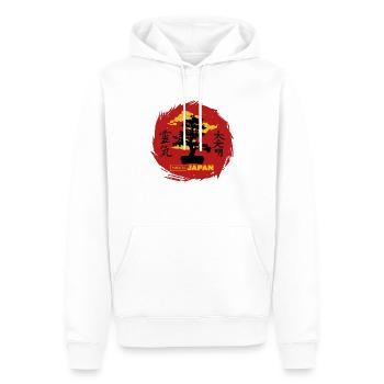 Red Bonsai - Men’s Premium Organic Hoodie - white - Front - Nico (187cm)