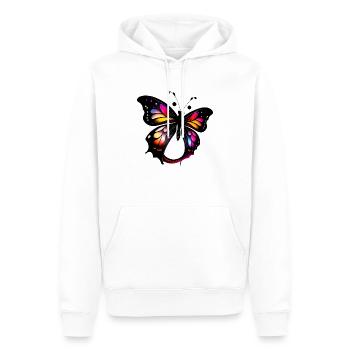 Papillon - Sweat à capuche Premium bio Homme - blanc - Devant - Nico (187cm)
