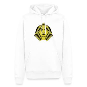 pharao - Männer Premium Bio Hoodie - Weiß - Vorne - Nico (187cm)