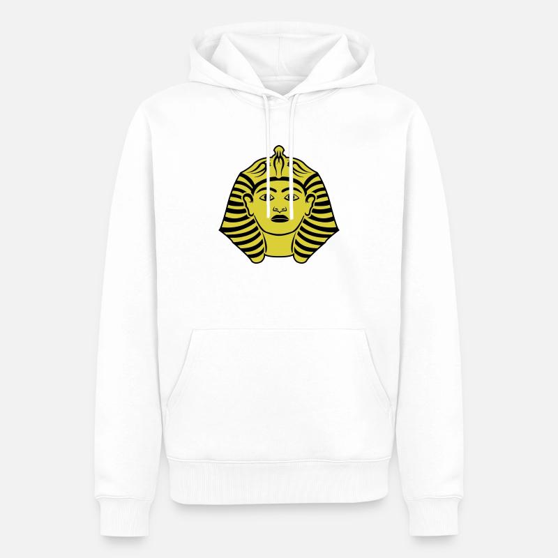 pharaon - Sweat à capuche Premium bio Homme - blanc