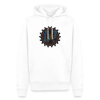 OIOI OI 47 - Männer Premium Bio Hoodie - Weiß - Vorne - Nico (187cm)