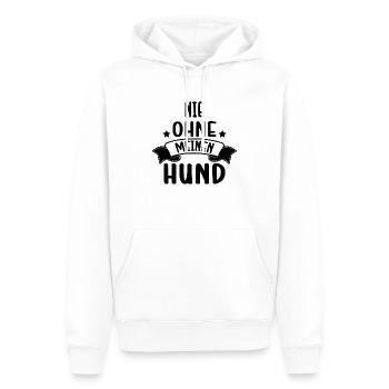 Lustiger Hunde Spruch Hundeliebhaber Haustier - Männer Premium Bio Hoodie - Weiß - Vorne - Nico (187cm)