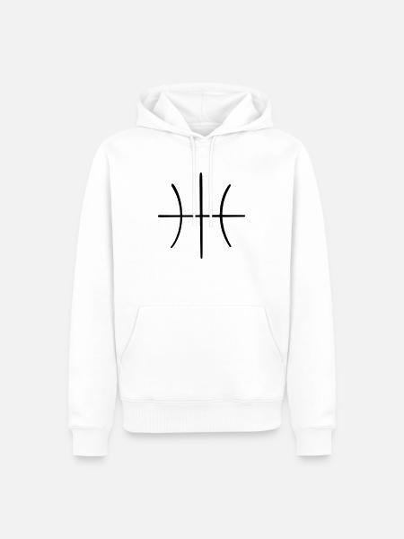 Basketbäll 02 Artboard 2 - Men’s Premium Organic Hoodie - white