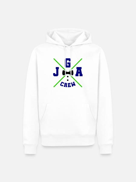jga crew - Männer Premium Bio Hoodie - Weiß
