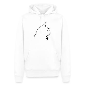 Katze, katzenmotiv - Männer Premium Bio Hoodie - Weiß - Vorne - Nico (187cm)
