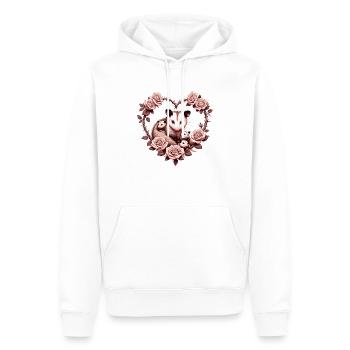 Opossum-Mama - Männer Premium Bio Hoodie - Weiß - Vorne - Nico (187cm)