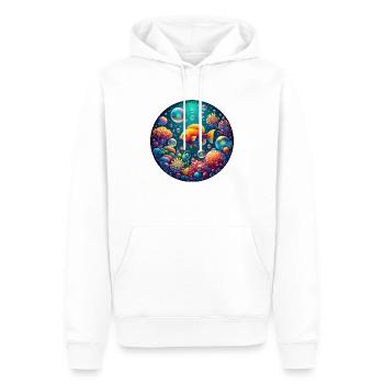 Unterwasser Zauberwelt - Männer Premium Bio Hoodie - Weiß - Vorne - Nico (187cm)