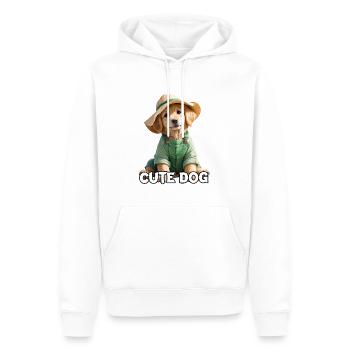 Golden Retriever - Männer Premium Bio Hoodie - Weiß - Vorne - Nico (187cm)