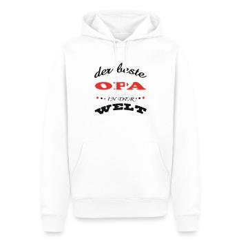 DER BESTE OPA PAPY IN DER WELT - Sweat à capuche Premium bio Homme - blanc - Devant - Nico (187cm)