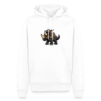 dinosaurier triceratops - Männer Premium Bio Hoodie - Weiß - Vorne - Nico (187cm)