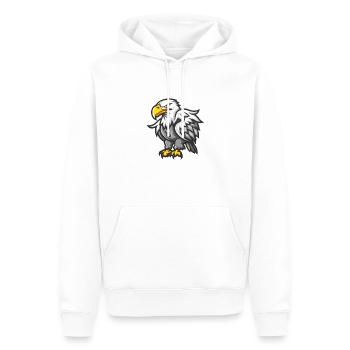 eagle - Men’s Premium Organic Hoodie - white - Front - Nico (187cm)