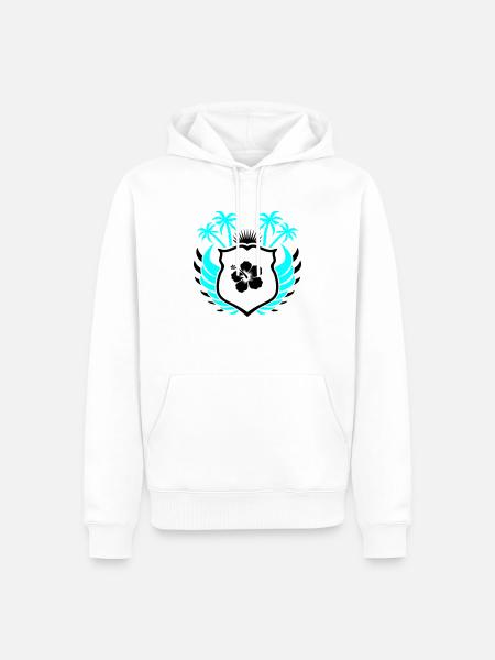 Paradise Symbol01 - Men’s Premium Organic Hoodie - white