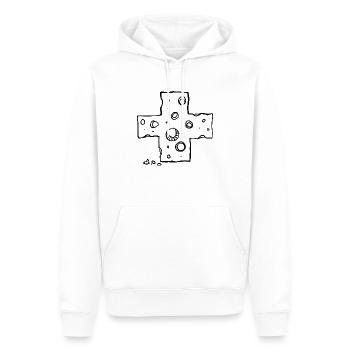 Tag des Schweizer Käse - Männer Premium Bio Hoodie - Weiß - Vorne - Nico (187cm)