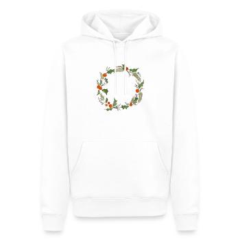 Winterkranz - Männer Premium Bio Hoodie - Weiß - Vorne - Nico (187cm)