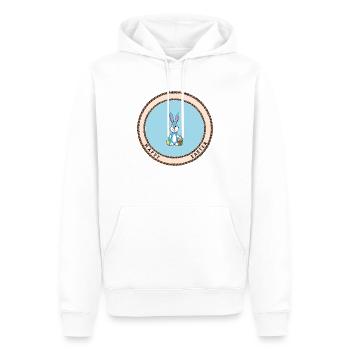 Happy Easter - Men’s Premium Organic Hoodie - white - Front - Nico (187cm)