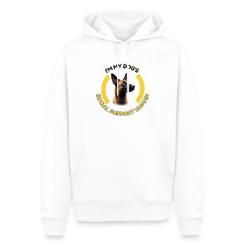 I M MY DOG S - Männer Premium Bio Hoodie - Weiß - Vorne - Nico (187cm)