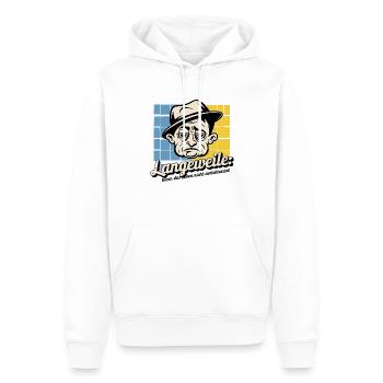 Bored - Men’s Premium Organic Hoodie - white - Front - Nico (187cm)
