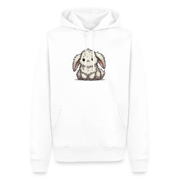 hase comic tier - Männer Premium Bio Hoodie - Weiß - Vorne - Nico (187cm)