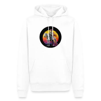 Ritter auf dem weißen Pferd mit Prinzessinnenfarbe - Männer Premium Bio Hoodie - Weiß - Vorne - Nico (187cm)