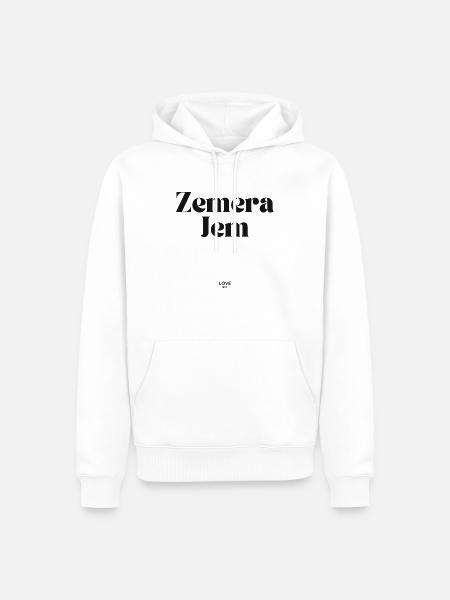 my heart - Men’s Premium Organic Hoodie - white