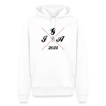 JGA 2025 Party Junggesellenabschied - Männer Premium Bio Hoodie - Weiß - Vorne - Nico (187cm)