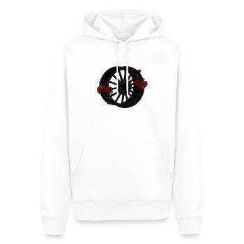 Felge - Männer Premium Bio Hoodie - Weiß - Vorne - Nico (187cm)