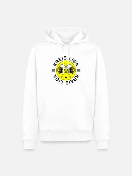 Kreisliga Bier - Männer Premium Bio Hoodie - Weiß
