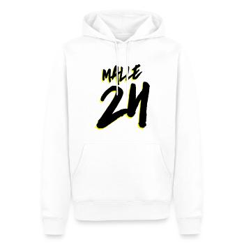 Malle 24 Mallorca - Sweat à capuche Premium bio Homme - blanc - Devant - Nico (187cm)