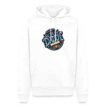 We trust our dad - dad is the best - Men’s Premium Organic Hoodie - white - Front - Nico (187cm)